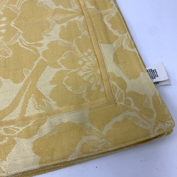 Anthropologie At Home Set Of 4 Placemats Golden Floral Print 14.5" X 19" NEW - Picture 3 of 6